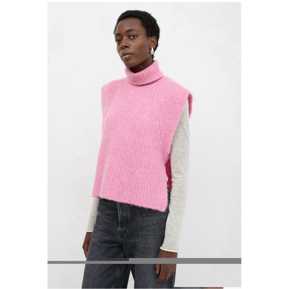 Isabel Marant Etoile Megan Pullover in Fluo Pink.